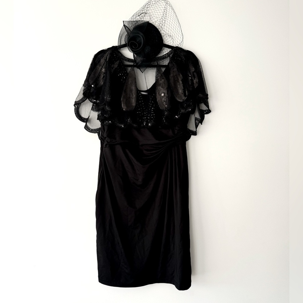 ROARING 20’s BLACK DRESS + ACCESSORIES